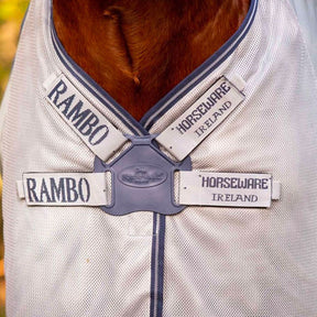 Horseware - Couverture Rambo Autumn marine/ gris | - Ohlala