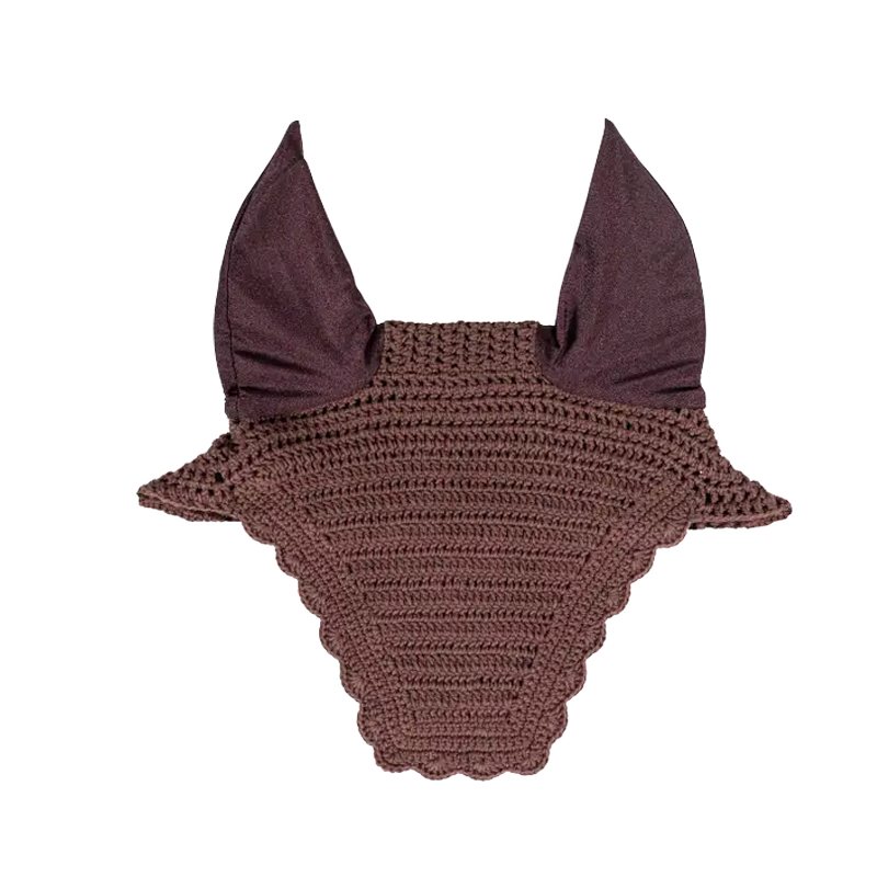 Kentucky Horsewear - Bonnet pour chevaux anti-bruit Wellington Wave marron | - Ohlala