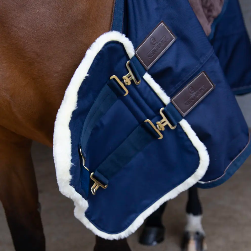 Kentucky Horsewear - Extension de poitrail imperméable marine | - Ohlala