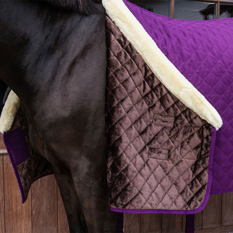 Kentucky Horsewear - Couverture de présentation velvet violet 160g | - Ohlala