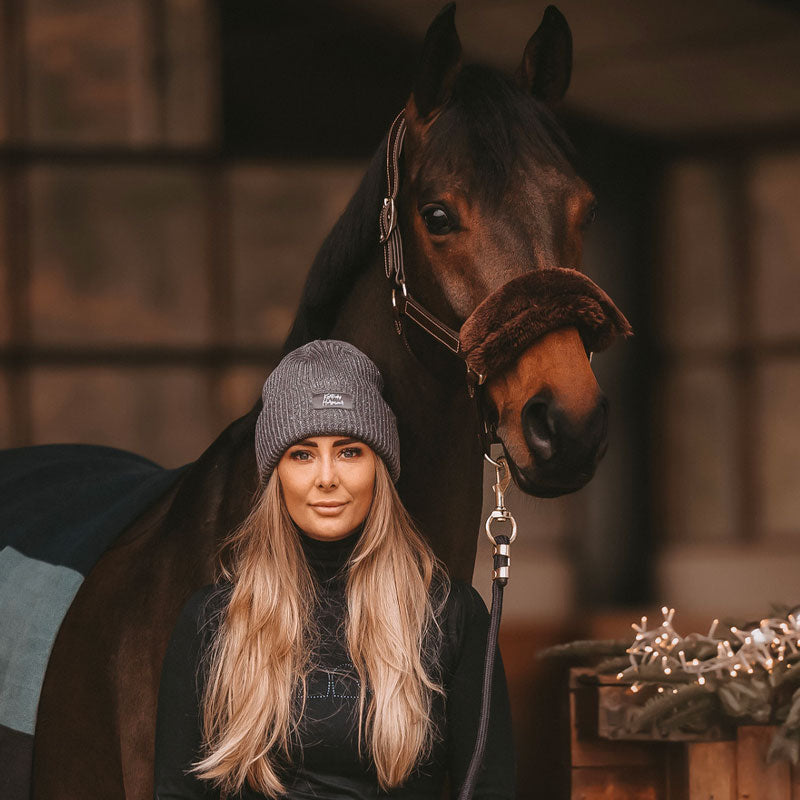 Kentucky Horsewear - Bonnet paillettes gris | - Ohlala