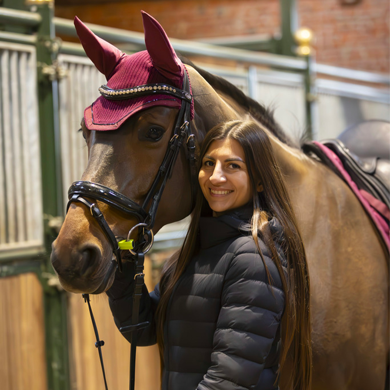 Lami-cell - Bonnet pour chevaux Galaxy bordeaux | - Ohlala