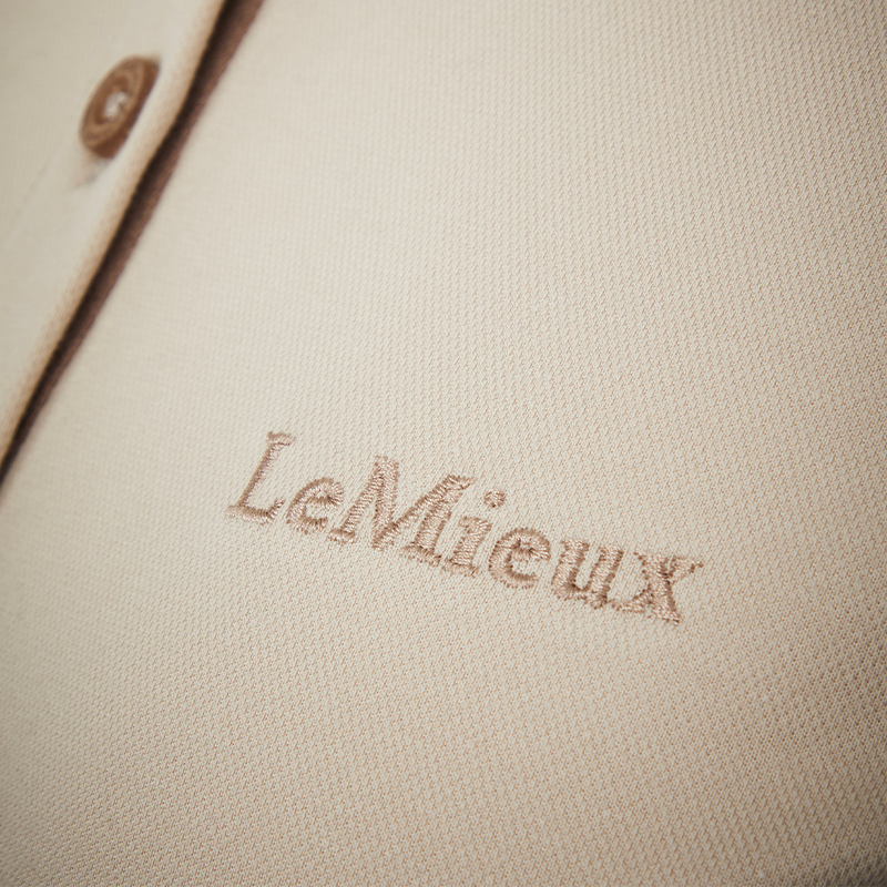 Lemieux - Polo manches courtes femme Classic stone | - Ohlala
