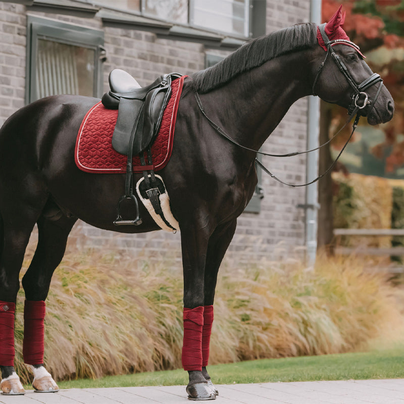 Kentucky Horsewear - Bonnet Wellington velvet bordeaux | - Ohlala
