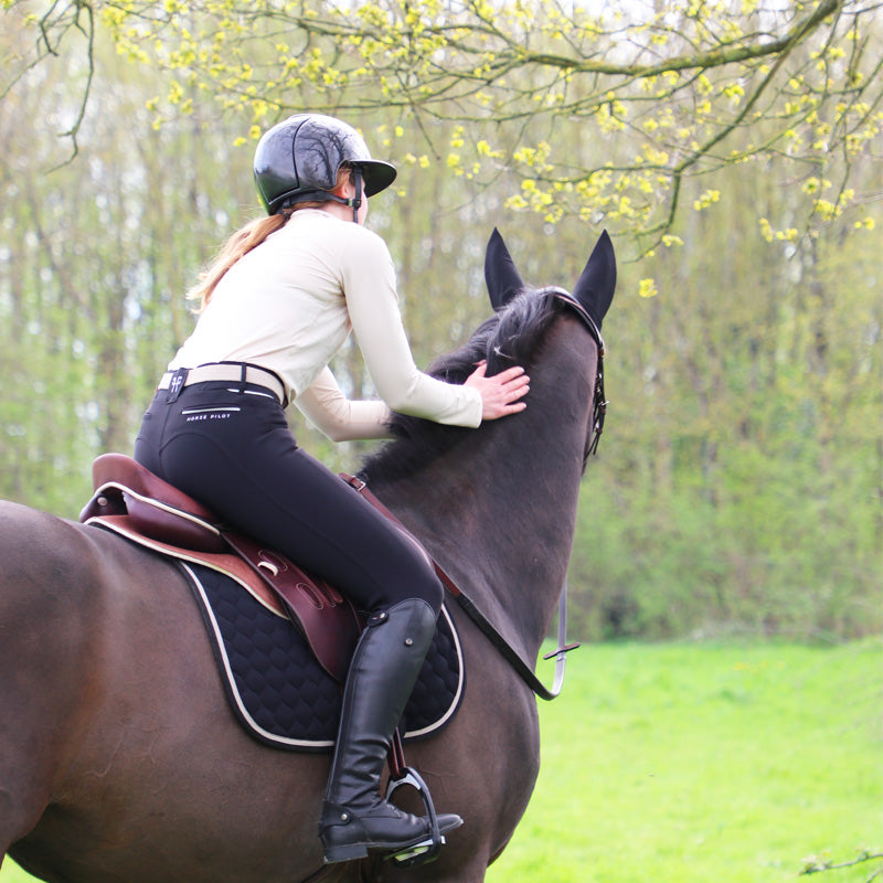 GEM Equitation - T-shirt technique manches longues Canberra beige | - Ohlala