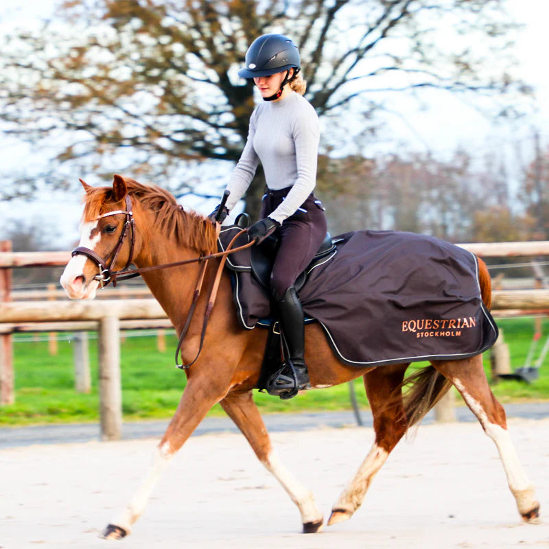 Equestrian Stockholm - Couvre-reins dark sky | - Ohlala