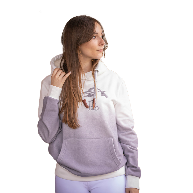 Pénélope Store - Sweat à capuche manches longues femme June tie-dye gris | - Ohlala