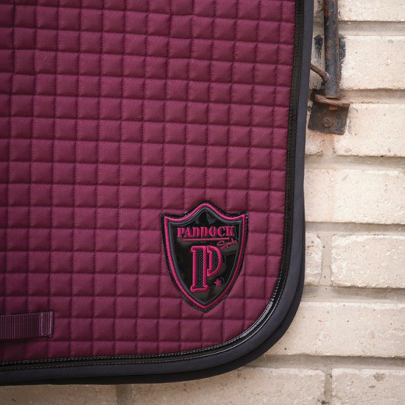 Paddock Sport - Tapis de dressage Americain prune | - Ohlala