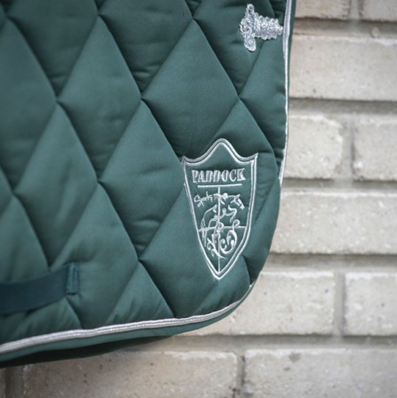 Paddock Sport - Tapis de dressage prems écusson vert | - Ohlala