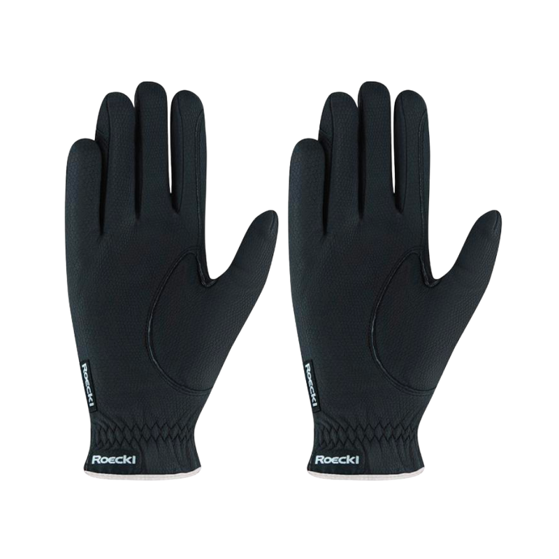 Roeckl - Gants d'équitation Lona noir/ blanc | - Ohlala