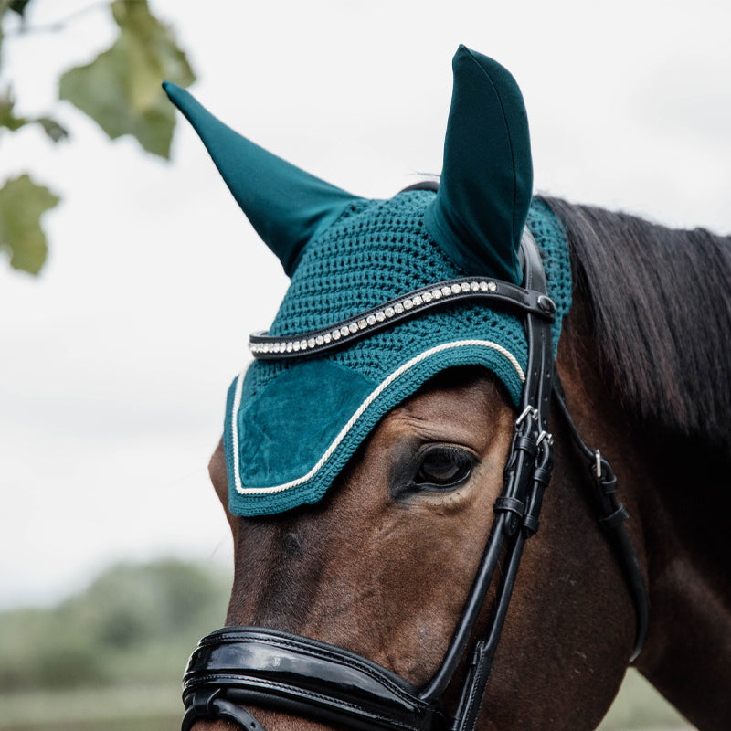 Kentucky Horsewear - Bonnet Wellington velvet émeraude | - Ohlala