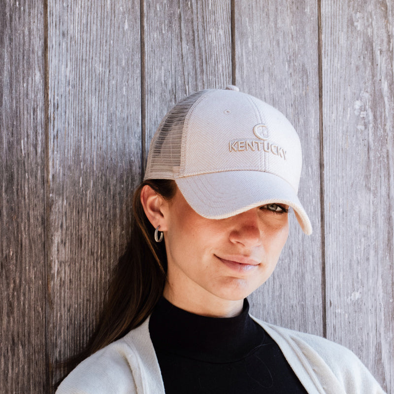 Kentucky Horsewear - Casquette Trucker Laine beige | - Ohlala