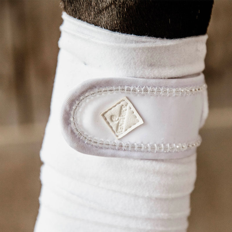 Kentucky Horsewear - Bandes de polo pearls blanc (x4) | - Ohlala