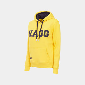 Hagg - Sweat à capuche femme jaune/ marine | - Ohlala
