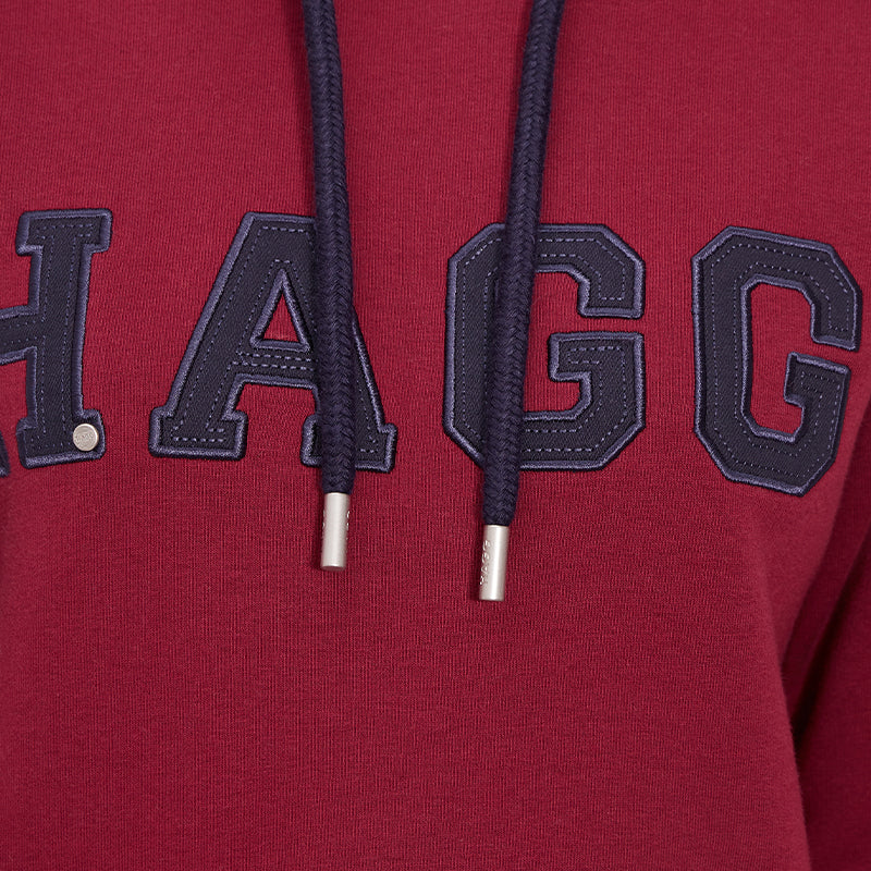 Hagg - Sweat à capuche femme prune/ marine | - Ohlala