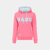 Hagg - Sweat à capuche femme rose/ bleu ciel | - Ohlala