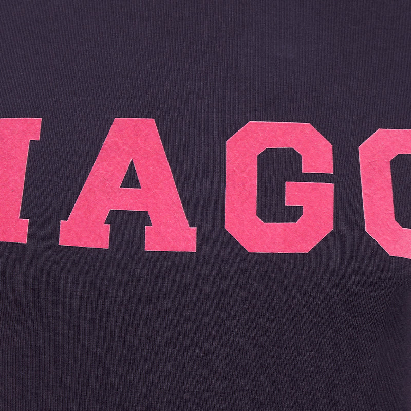 Hagg - T-shirt manches courtes femme marine/ fuchsia | - Ohlala