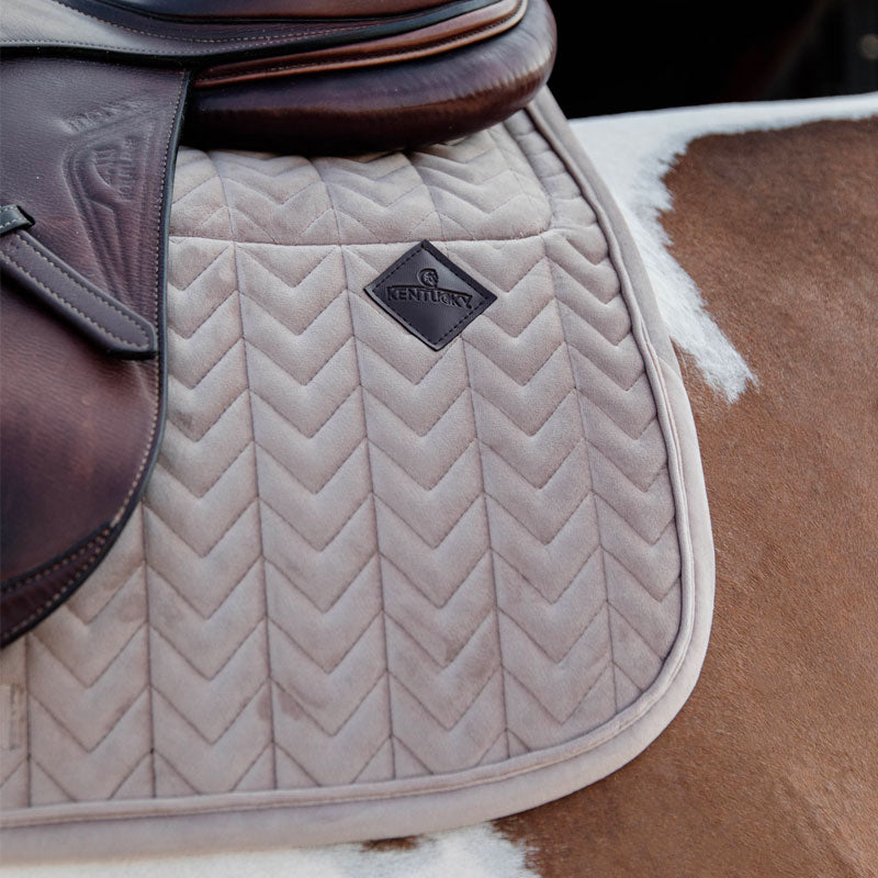 Kentucky Horsewear - Tapis de selle Skin Friendly Velvet beige | - Ohlala