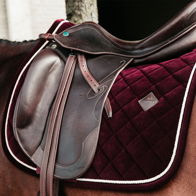 Kentucky Horsewear - Tapis de dressage Corduroy Bordeaux | - Ohlala