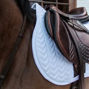 Kentucky Horsewear - Tapis de selle Fishbone Competition blanc | - Ohlala