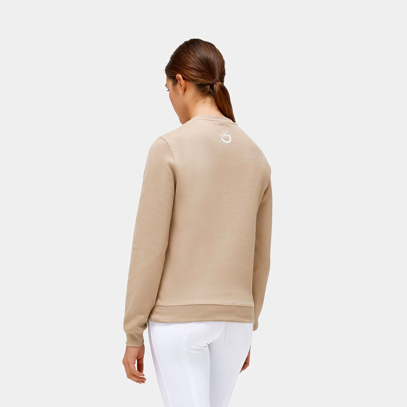 Cavalleria Toscana - Sweatshirt piqué cotton femme beige | - Ohlala