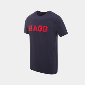 Hagg - T-shirt manches courtes homme marine/ rouge | - Ohlala