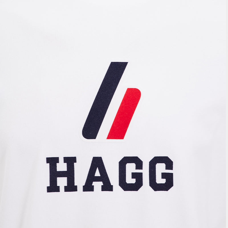 Hagg - T-shirt manches courtes homme blanc | - Ohlala