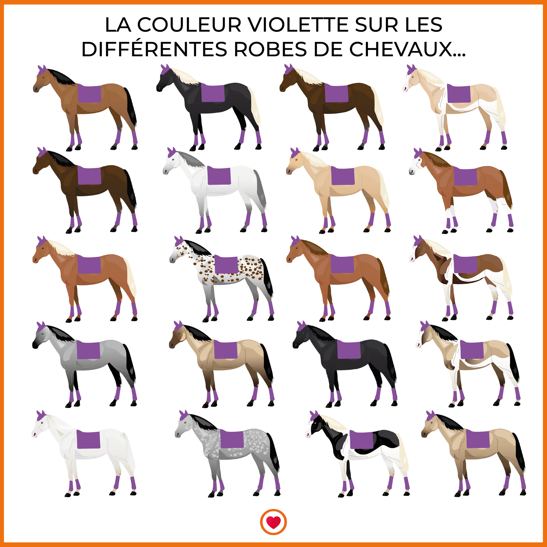 LeMieux - Tapis de selle Loire Classic Close Contact violet | - Ohlala