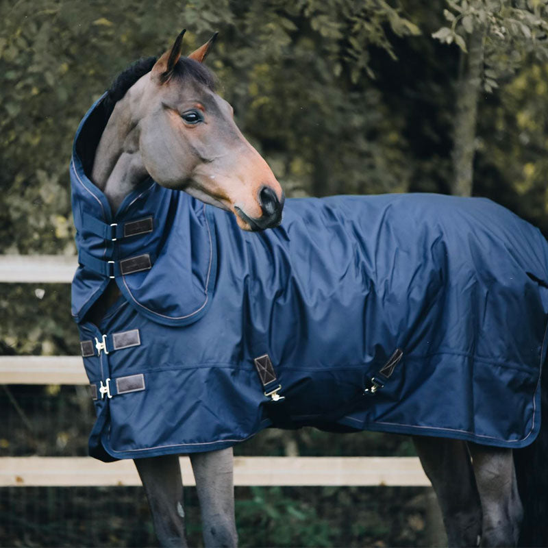 Kentucky Horsewear - Couvre-cou all weather imperméable pro 150g marine | - Ohlala