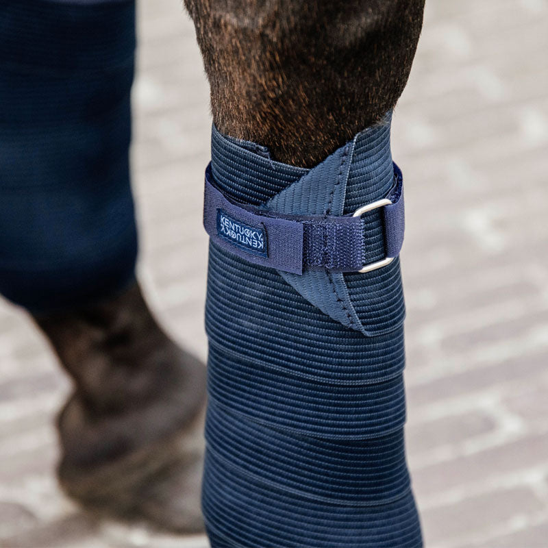 Kentucky Horsewear - Bandes de polo élastiques marine (x2) | - Ohlala