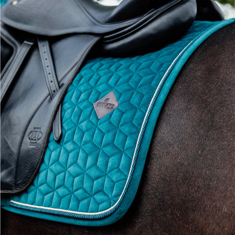 Kentucky Horsewear - Tapis de dressage Velvet Emeraude | - Ohlala