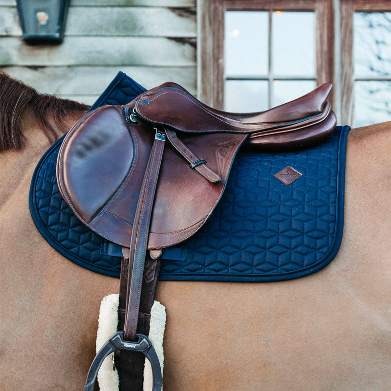 Kentucky Horsewear - Tapis de selle basic marine | - Ohlala